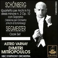 Schoenberg: Quartetto per Archi nr. 2, Op. 10; Siegmeister: Ozark Set von Dimitri Mitropoulos
