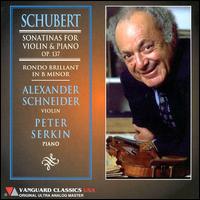 Schubert: Sonatinas for Violin & Piano von Alexander Schneider