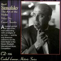 The Art of the Violin, Vol. 1 von Berl Senofsky