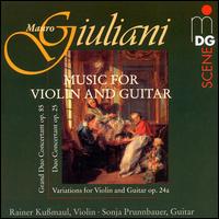Giuliani: Music for Violin and Guitar von Various Artists