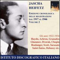 Jascha Heifetz 1922-34 von Jascha Heifetz