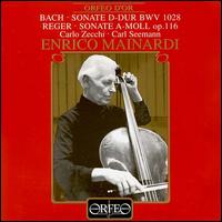 Bach: Sonate D-Dur BWV 1028; Reger: Sonata A-Moll op. 116 von Enrico Mainardi