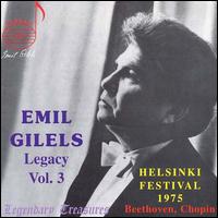 Emil Gilels Legacy, Volume 3: Helsinki Festival, 1975 von Emil Gilels