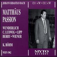 Bach: Matthäus Passion von Fritz Wunderlich
