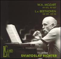 W.A. Mozart: KV 475; KV 457; L.v. Beethoven: Op. 109; Op. 110 von Sviatoslav Richter