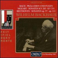 Wilhelm Backhaus Plays Beethoven, Mozart and Bach von Wilhelm Backhaus