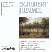 Schubert: Quintetto Op. 114 "La trota"; Johann Nepomuk Hummel: Quintetto Op. 87 von Various Artists