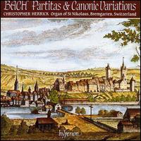 Bach: Partitas & Canonic Variations von Christopher Herrick