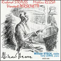 William Steck & Cary Lewis play Richard Strauss, Miklos Rozsa & Vincent Persichetti von Various Artists