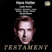 Hans Hotter Lieder Recital von Hans Hotter