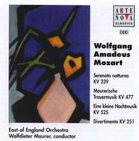 Mozart: Serenata notturna; Mauerische Trauermusik; Eine kleine Nachtmusik; Divertimento, KV 251 von Wolfdieter Maurer