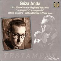 Liszt: Piano Sonata; Mephisto Walz No. 1; Un sospiro; La campanella; Béla Bartók: Sonatina; Léo Delibes: Valse lent von Géza Anda