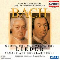 C. P. E. Bach & J. Ch. F. Bach: Sacred and Secular Songs von Various Artists