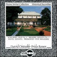 Prague Spring Collection: Schubert Duo No. 4; Brahms Sonata No. 3... von David Oistrakh
