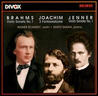 Brahms, Joachim, Jenner: Works for Violin and Piano von Various Artists