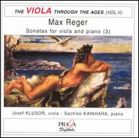 Max Reger: Sonatas for Viola and Piano, Vol. 2 von Josef Kluson