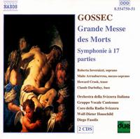 Gossec: Grande Messe des Morts / Symphonie à 17 parties von Various Artists