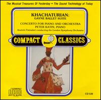 Khachaturian: Gayne Ballet Suite / Piano Concerto von Various Artists