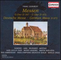 Schubert: Mass in G major; Mass in C major; German Mass von Various Artists