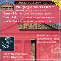 Klemperer Conducts Mozart, Mahler, Falla, Bartók von Otto Klemperer