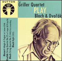The Griller Quartet Plays Bloch & Dvorák von Terence Gibbs