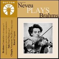 Ginette Neveu Plays Brahms von Ginette Neveu
