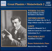Great Pianists: Moiseiwitsch 2 von Benno Moiseiwitsch