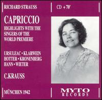 Richard Strauss: Capriccio (Highlights) von Clemens Krauss