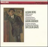 Berg: Violin Concerto; Three Orchestral Pieces, Op. 6 von Colin Davis