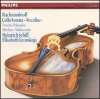 Music for Cello & Piano by Rachmaninov, Sibelius and Dvorak von Heinrich Schiff