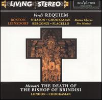 Verdi: Requiem; Menotti: The Death of the Bishop of Brindisi von Various Artists