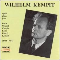 Wilhelm Kempff: Radio Recordings (1945-1956) von Wilhelm Kempff