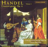 Handel: Concerti Grossi Op. 6 (Vol. 2) von Collegium Musicum 90