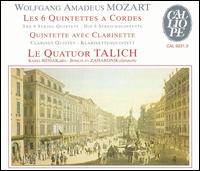 Mozart: Les 6 quintettes a Cordes; Quintette avec Clarinette von Talich Quartet