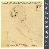 Paderewski: Piano Music for Two and Four Hands von Various Artists