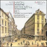 Haydn, Beethoven, Ries: Flute Sonatas von Kazumi Sato