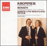 Krommer & Rossini: Works for Clarinet & Orchestra von Sabine Meyer