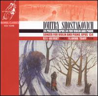 Shostakovich: 24 Preludes for violin & piano; Violin Sonata, Op. 134 von Ilya Grubert