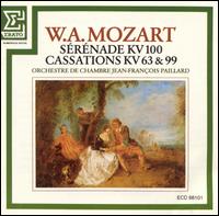 Mozart: Sérénade, KV100; Cassations, KV63 & 99 von Jean-François Paillard