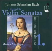 Bach: Complete Violin Sonatas, Vol. 1 von Musica Alta Ripa