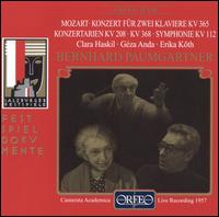 Mozart: Concerto for 2 pianos, KV 365; Concert Arias, KV 208 & 368; Symphony, KV 112 von Bernhard Paumgartner