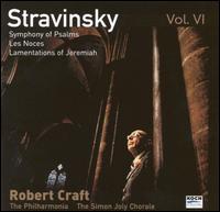 Stravinsky: Symphony of Psalms; Les Noces; Threni von Robert Craft