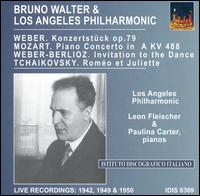 Bruno Walter Conducts Los Angeles Philharmonic: Weber; Mozart; Tchaikovsky von Bruno Walter
