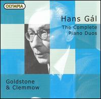 Hans Gál: The Complete Piano Duos von Goldstone & Clemmow Piano Duo