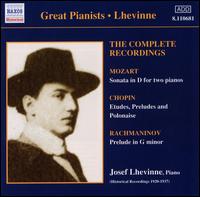 Lhevinne: The Complete Recordings von Josef Lhevinne