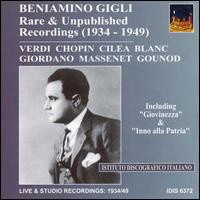 Beniamino Gigli: Rare Recordings (1934-1949) von Beniamino Gigli