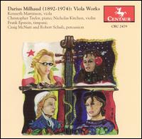 Milhaud: Viola Works von Various Artists