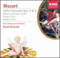 Mozart: Violin Concertos Nos. 4 & 5; Rondo concertante; Rondo; Adagio von David Oistrakh