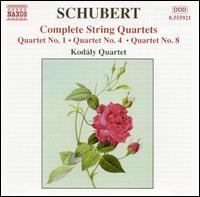 Schubert: String Quartets Nos. 1, 4, 8 von Kodaly Quartet