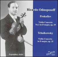 Prokofiev: Violin Concerto no. 1; Tchaikovsky: Violin Concerto in D major von Ricardo Odnoposoff